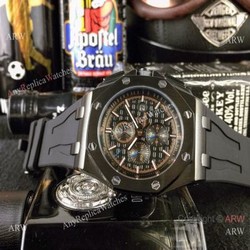 Best Audemars Piguet Royal Oak Offshore Replica Watches  Black Case Rose Gold Marker