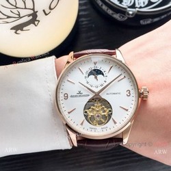 Copy Jaeger LeCoultre Flying Tourbillon Rose Gold watch Mens