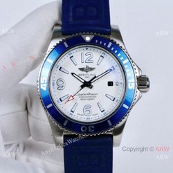 New Breitling Superocean II Watches  White Dial Blue Bezel