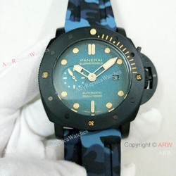 2019 New Panerai Luminor Submersible Camouflage Watch Black Case