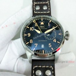 2019 Fake IWC Big Pilots Le Petit Prince SS Case Brown Marker Watch 47mm
