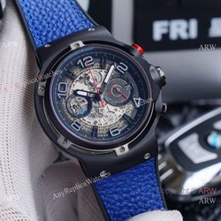 New Copy Hublot Classic Fusion Ferrari GT Chronograph Watches Black Case