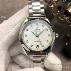 VS Factory Copy Omega Aqua Terra 150m 8800 Watch Diamond Dial Lady