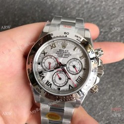NEW! Noob Factory Rolex Daytona 1:1 Cal.4130 Stainless Steel Meteorite Dial