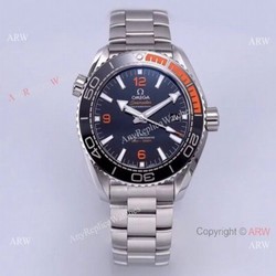 (VSF)Omega Seamaster Super Clone Planet Ocean 600M Watch Black and Orange Ceramic Bezel