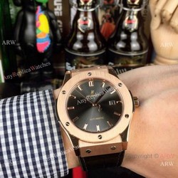 AAA Copy Hublot Classic Fusion 43mm Rose Gold Grey Face Watches