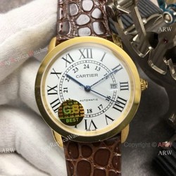 (GB)Swiss Copy Cartier Ronde Solo De Watch Yellow Gold