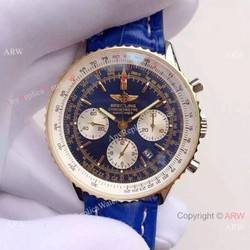 JF Factory Breitling Navitimer 01 Men Watch Blue Dial Two Tone