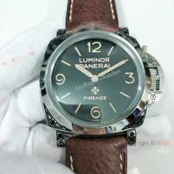 2019 New Replica Panerai Luminor Firenze PAM972 Watch SS Black Face