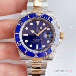 Grade AAA Rolex Submariner AR Factory V3 Version 2-Tone Smurfs Watch 40mm