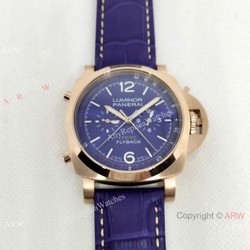 New! AAA Copy Panerai Luminor Yacht Challenge Flyback Watch Rose Gold