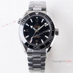 (VS) Omega Seamaster Super Clone Watch Planet Ocean 600M Ss Black Ceramic 43.5mm