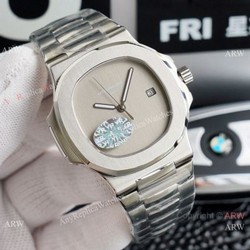 New! Copy Patek Philippe Nautilus Watch Onyx Dial Stainless Steel