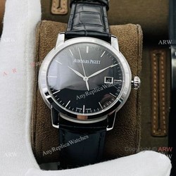 New 2021! Swiss Grade 1 Audemars Piguet Jules Audemars Watch 3120 Movement Black Dial