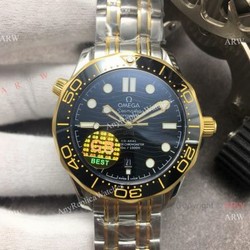 GB Factory Omega Diver 300M James Bond Watch Replica with Omega 8800 Movement