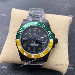 KS Factory Swiss Rolex GMT Master II Swiss ETA Watch GreenYellow Ceramic