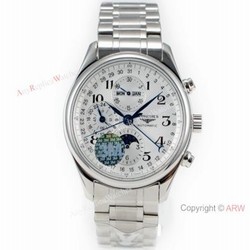 Swiss Grade Longines Master Collection Moon Phase Stainless Steel Watch  New Replica