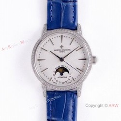 (VC) Vacheron Constantin Patrimony Moon ETA2824 Watch Vacheron Constantin Geneve Fake Wrist