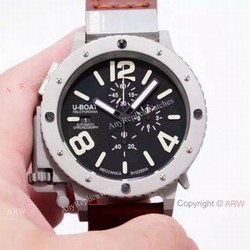 Best Replica U-Boat U-42 Limited Edition Chronograph Watch SS Black Dial