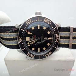 VS Factory Omega Seamaster 007 James Bond &8216;NO TIME TO DIE Watch Nylon Strap
