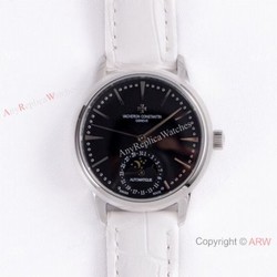 (VC) Swiss Grade Vacheron Constantin Patrimony Watch Vacheron Constantin Geneve Fake White Leather Strap