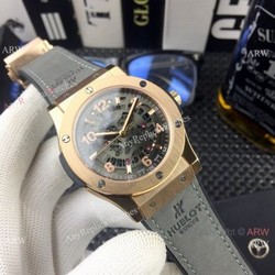 Copy Hublot Classic Fusion Skeleton Face Rose Gold Watch 2019 New