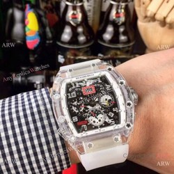 New Richard Mille RM 011-FM Skeleton Transparent Watch  Best Replica Watches China Dealer