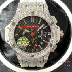 Swiss Hublot LUNA ROSSA Replica Watch Diamond Case 7750 Movement