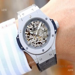 Copy Hublot Skeleton Big Bang Men Watch Sand Case 45mm