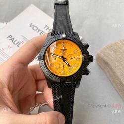 New Style Breitling Avenger Yellow Dial Chronograph Watch