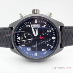 New Copy IWC Big Pilot Spitfire Automatic Watch Black Case
