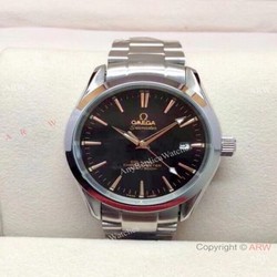 Copy Omega Seamaster Gauss Stainless Steel Black Dial Watch 39mm