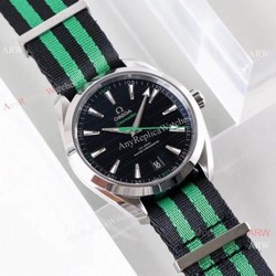 VS Factory Omega Seamaster Aqua Terra Master 150m Replica Watch Black Dial Nato Strap
