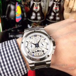Fake IWC Aquatimer Chronograph Men Watches Stainless Steel White Face