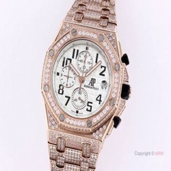 Knockoff Audemars Piguet Ice Watches  Audemars Piguet Royal Oak Rose Gold Chronograph Dial