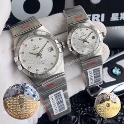 Copy Omega Constellation Logo Face Automatic Watch Omega Couple Watch