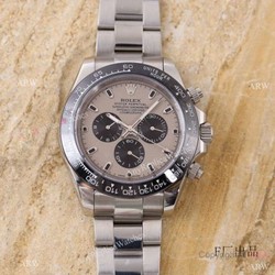 Swiss Quality Replica Rolex Comograph Daytona Rhodium Gray Watch 43mm