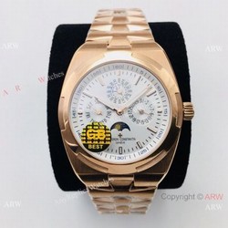 GB Factory Replica Vacheron Constantin Overseas Perpetual Calendar Rose Gold Watch Cal 1120QP Movement