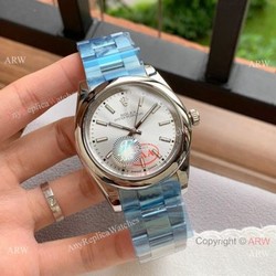 Copy Rolex Oyster Perpetual 41mm Watches Silver Dial Stainless Steel