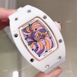 New Copy Richard Mille RM 07-03 Cupcake BonBon White Ceramic Ladies Watch