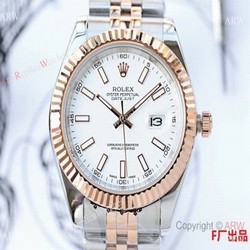 NEW UPGRADED Rolex Datejust II 41 Watch Replica Two Tone Rose Gold White Dial