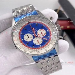 New Copy Breitling Navitimer 1 Pan Am Edition Watch Stainless Steel Blue Dial