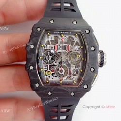 V2 NEW UPGRADED KV Factory Best Fake Richard Mille RM011 Carbon Case Chrono Automatic Watch