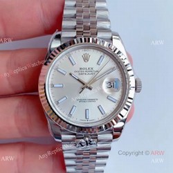 AR Factory V3 Rolex Datejust 41 Silver Dial Jubilee Replica Watch Rolex 126334