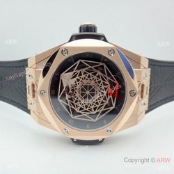 Swiss Grade 1 Hublot Big Bang Sang Bleu Rose Gold Watch  HUB1213 Movement
