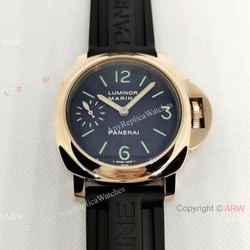 Officine Panerai Luminor Marina Rose Gold Fake Panerai Watch 44mm PAM00111