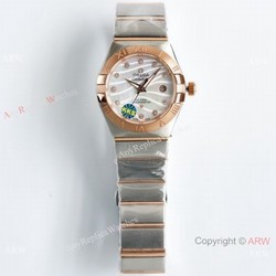 New! Swiss Quality Omega Double Eagle Women Diamond Bezel Japan NH05 Movement