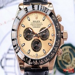 New Rolex Daytona Rose Gold Ceramic Bezel Replica Watch 43mm