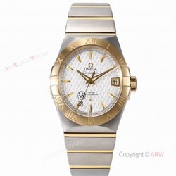 New Omega Constellation Watches  Best vsf Omega Two Tone Mens Copy Watch