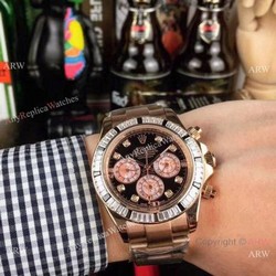Rolex Daytona Rose Gold Diamond Bezel Watches  New Copy